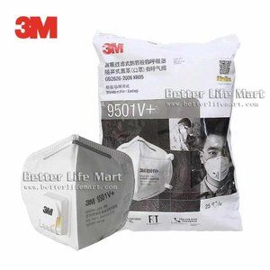 3M 9501V+ KN95  Respirator Face Mask 25pcs